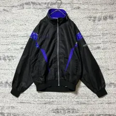 アシックス　LL　ビンテージナイロンジャケット　メッシュ　日本製　昭和レトロ