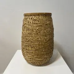 竹製 花瓶 フラワーベース 編み込み インテリア - メルカリ