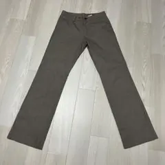 チェック柄フレアパンツ