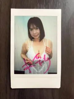 水彩あき／直筆サイン入りチェキ①★水着