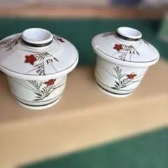 蓋つき茶碗蒸し椀5客セット 花柄のサムネイル