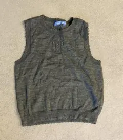 familiar グレー ニットベスト