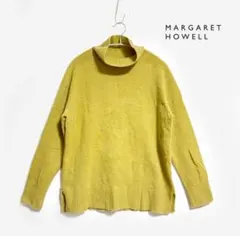 【マーガレットハウエル】ウールカシミヤ タートルネック ニット 2 コーン