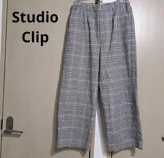 チェックパンツ ワイドパンツ