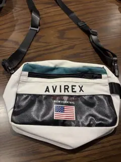 AVIREX ショルダーバッグ ホワイト/ブラック