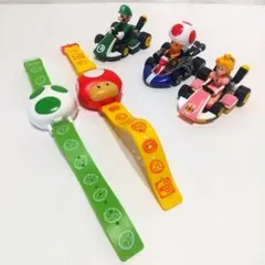 スーパーマリオ 腕時計 プルバックカー セット マリオカート