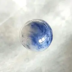 希少 天然石 デュモルチェライト インクォーツ 124a 粒売り 約7.6mm