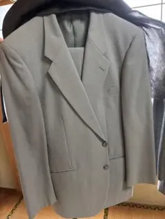 グレー シングルブレスト ブレザー