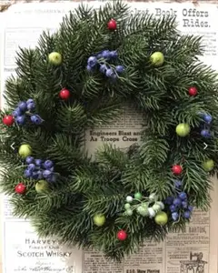 クリスマスリース フェイクグリーンのサムネイル