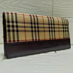 Burberry チェック柄 長財布