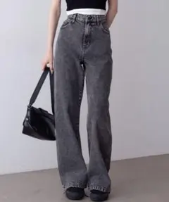 WEGO ストレートパンツ ケミカルブラックのサムネイル