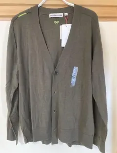 新品　UNIQLO アニヤハインドマーチVネック カーディガン グリーン　M