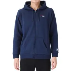 【美品】FILA フィラ スウエットフルジップパーカー ネイビー Mサイズ