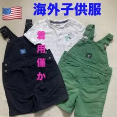 オーバーオール　キッズ　ボーイズ　3点セット　PLACE 半袖　半ズボン