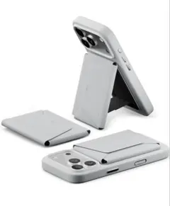 ほぼ新品 MOFT 多機能カードケース＆スタンド ミスティグレー スタンド付き