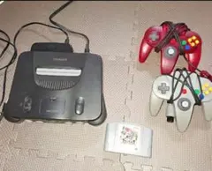 Nintendo 64 本体 コントローラー2個 ソフト付