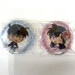 名探偵コナン　Sweets Party 工藤新一　毛利蘭　缶バッジ　2枚セット