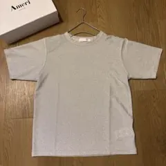 SENSE OF PLACE ラメ半袖Tシャツ シルバー