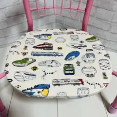 豆いすカバー 子供 ベビーチェア 豆椅子 電車 乗り物柄 新幹線 男の子のサムネイル