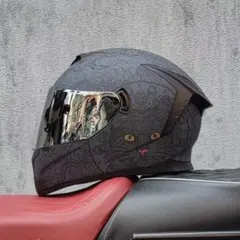 新品 ダブルレンズ 内蔵サングラス フルフェイスヘルメット XLサイズ