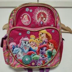 ディズニープリンセス　リュックサック　バックパック　ペット　ピンク　キッズ