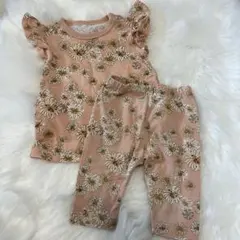 UNIQLO ポール&ジョー　花柄フリル袖Tシャツとレギンスセット