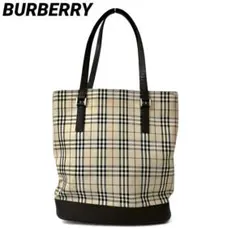 BURBERRY バーバリー トートバッグ ノバチェック キャンバスレザー