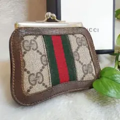 良品　GUCCI オールドグッチ シェリーライン 3つ折り パスケース 札入れ 良品 GUCCI オールドグッチ シェリーライン 3つ折り パスケース