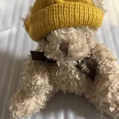 未使用　タリーズコーヒー　Bearful ぬいぐるみ ニット帽　タグ付きのサムネイル