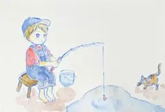 釣り【手描き】【オリジナル】【イラスト】自作イラスト