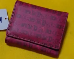 キャラクター模様 ピンク 三つ折り財布 新品