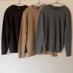 ユニクロ　カシミア100% メンズニット　Mサイズ