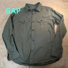GAP オリーブグリーン 長袖シャツ XS