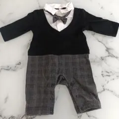 タキシード風 ベビー服 70cm 入園式　冠婚葬祭　ロンパース
