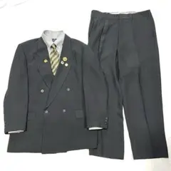 【vintage】90s セットアップ　スーツ　ダブル　5点セット　ピンズ
