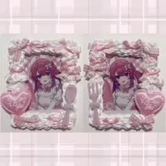 ♡ ホイップデコ トレカケース 量産型 ピンク リボン b8 セット メイド ♡