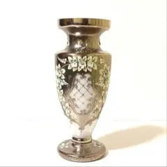 大型 美品 BOHEMIA 金彩 フラワーベース 花瓶 インテリア 花器