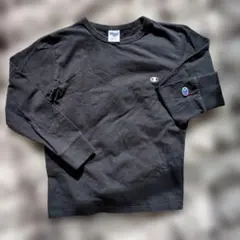 Champion ブラック 長袖カットソー 160