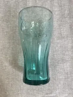 Coca-Cola 青緑色 ガラスコップ