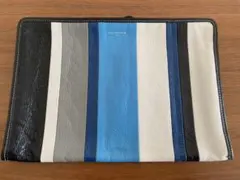 バレンシアガ BALENCIAGA レザーパネル切り替えクラッチバック