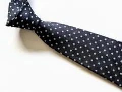 80年代レトロ　YOSHIE INABA ネクタイ 黒 ドット織柄