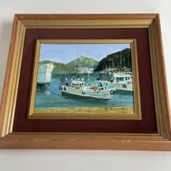 絵画　油彩肉筆画　真作　姫野陸郎『風景画』F4 絵画 油彩肉筆画 真作 姫野陸郎『海辺』F3 - メルカリ