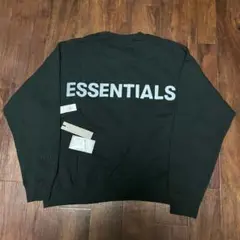 Fog Essentials スウェット　反射フォント　ブラック黒　裏起毛