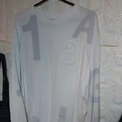 Pujuguale リラックスフィット 長袖Tシャツ L ホワイト　ウノピュウ