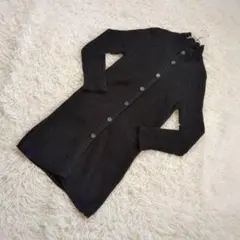 ジャーナルスタンダード　ウール100% ニット　カーディガン　ブラック