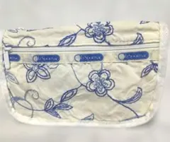 LeSportsac 花柄刺繍ポーチ