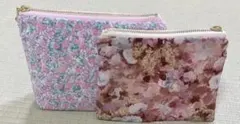 リバティ　ポーチセット　ハンドメイド
