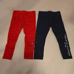TOMMY HILFIGER パンツ 赤 紺 92