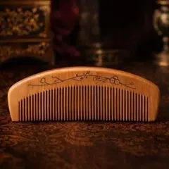 櫛 木製 天然木 高級 コーム 髪の毛 サラサラ 静電気防止櫛 木製 天然木のサムネイル