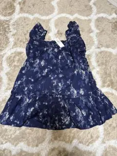 baby GAP ネイビー花柄ワンピース 100cm